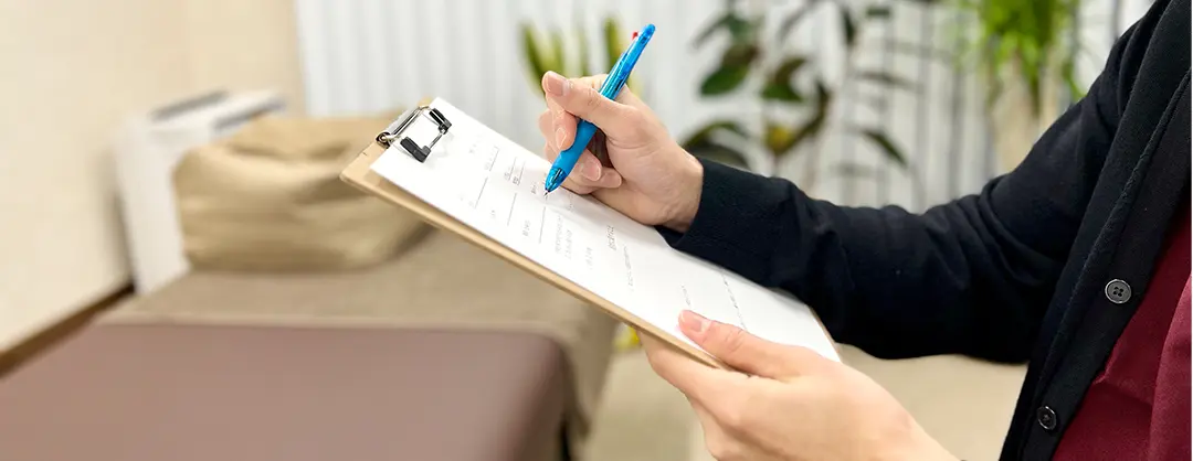 カウンセリングシートにご記入