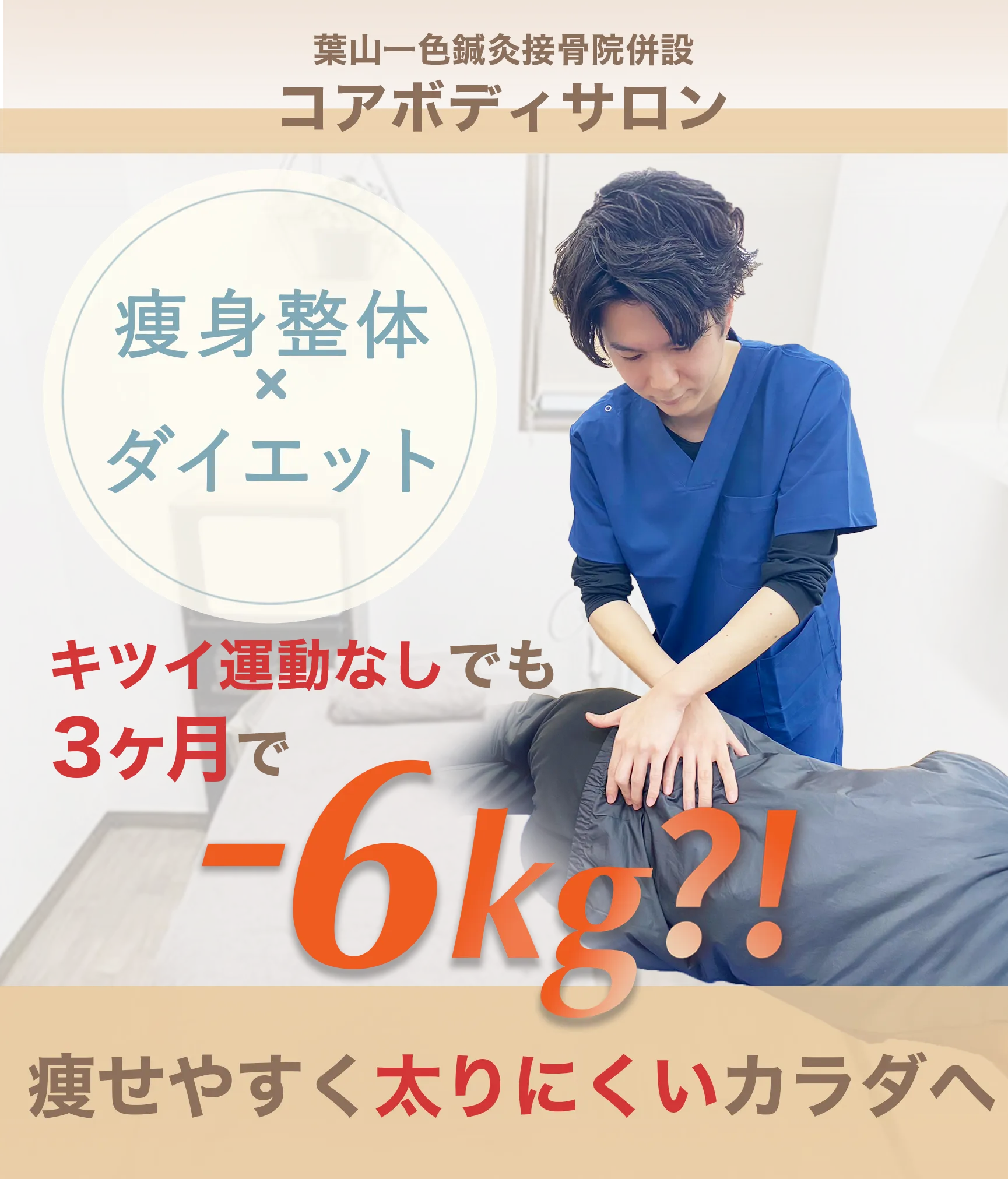 キツい運動なしでも3ヶ月で-6kg!?