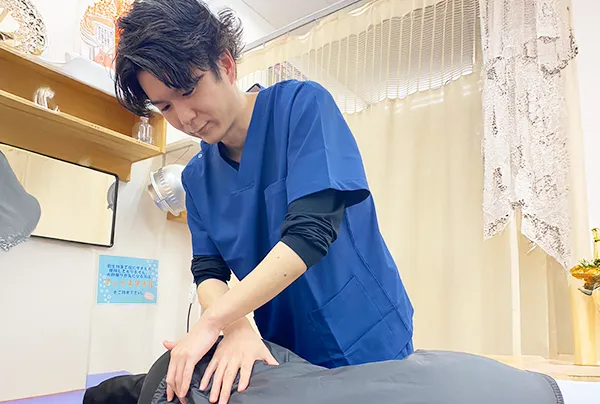 ダイエット施術の模様
