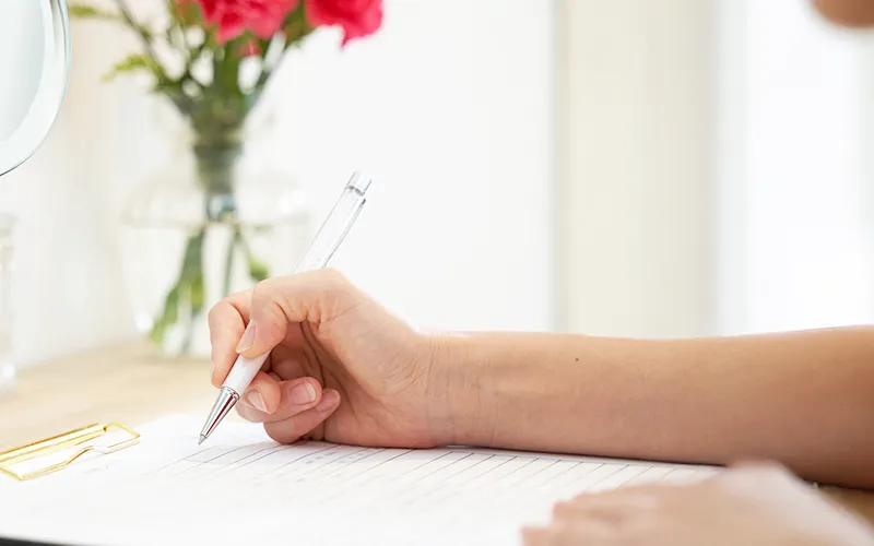 カウンセリングシートにご記入