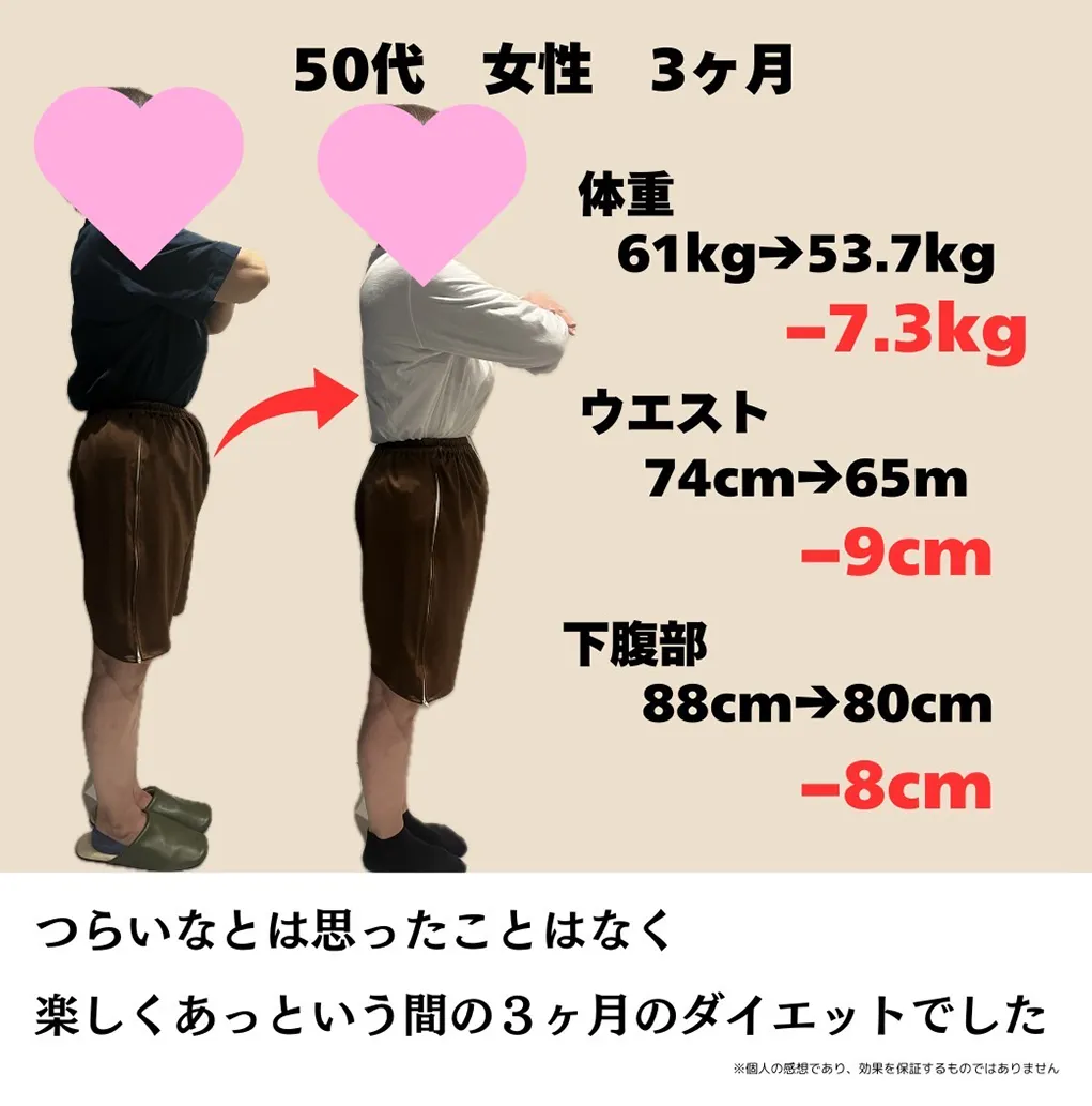 ダイエットに成功したお客様の情報12