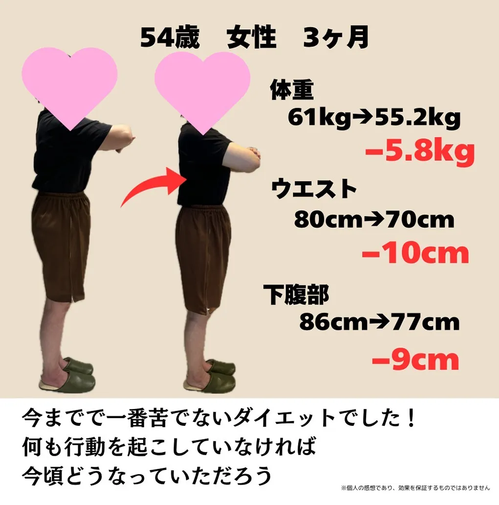 ダイエットに成功したお客様の情報4