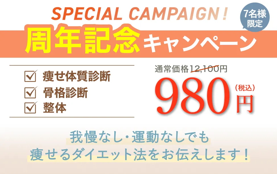 周年キャンペーン980円